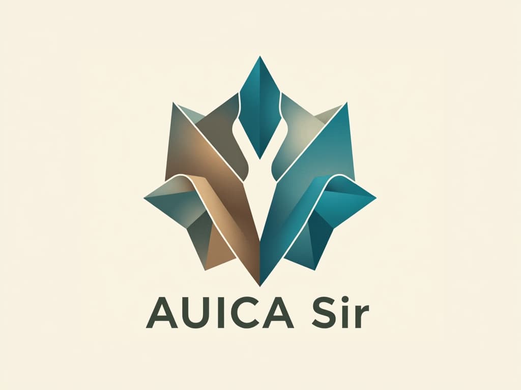  design a logo, in a origami style. clínica multidisciplinar de cuidados com a mente , with the text 'espaço terapêutico sir '.