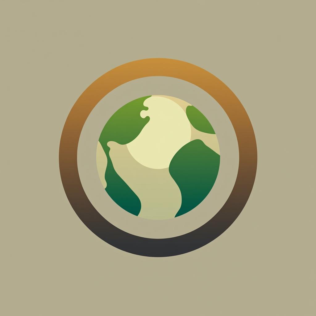  design a logo, earth logo, minimal modern style