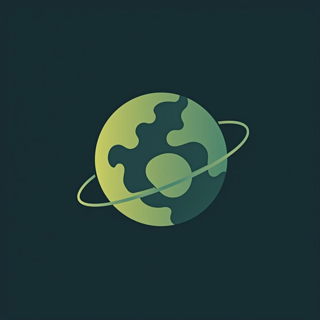  design a logo ; logo title should have the text 'earthy planets'. earth logo, minimal modern style