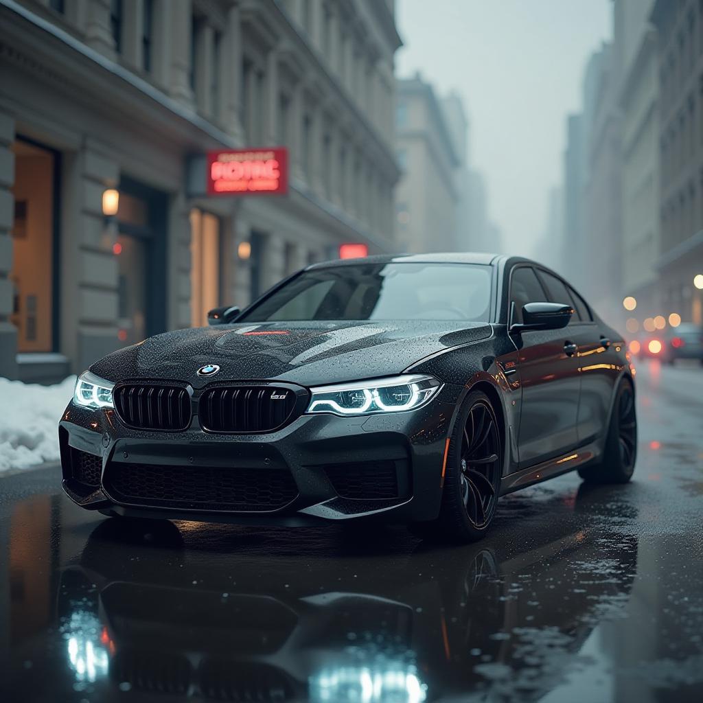  bmw car for 1 million. hyperrealistic, full body, detailed clothing, highly detailed, cinematic lighting, stunningly beautiful, intricate, sharp focus, f/1. 8, 85mm, (centered image composition), (professionally color graded), ((bright soft diffused light)), volumetric fog, trending on instagram, trending on tumblr, HDR 4K, 8K