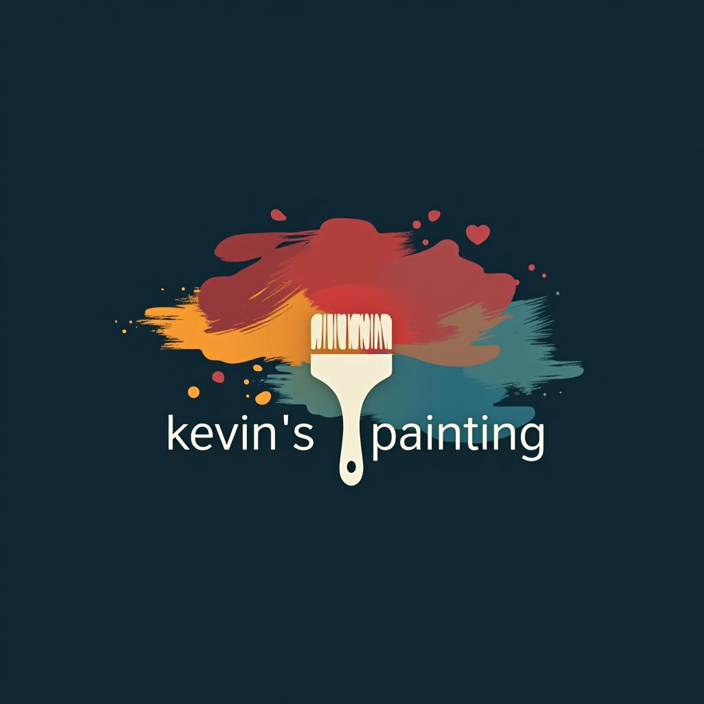  design a logo, in a minimalism style. painting service, with the text 'kevin’s painting '.