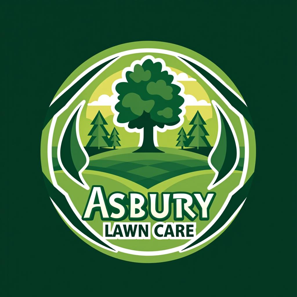  design a logo, asbury lawn care