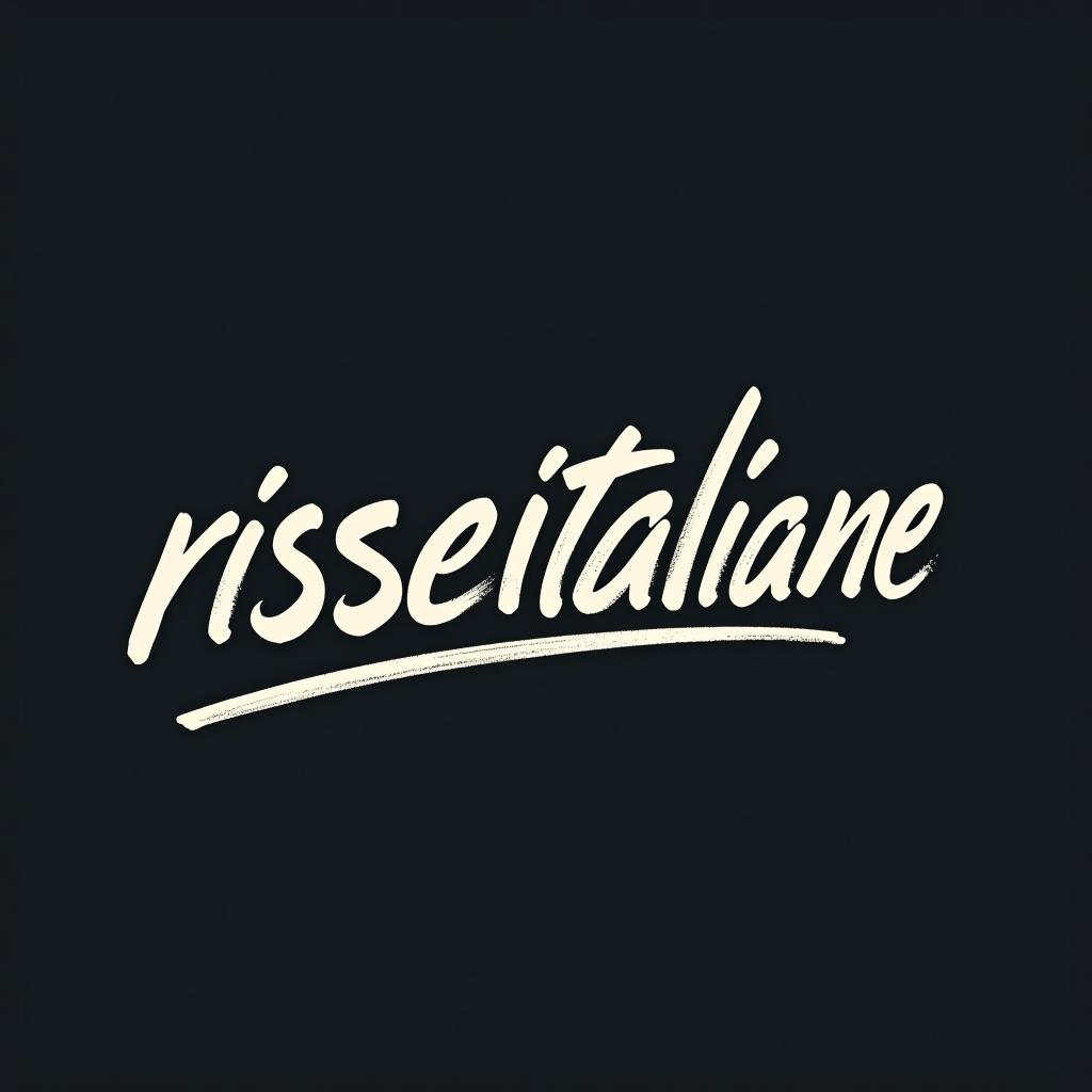  design a logo, scritta in stile street , with the text 'risseitaliane'.