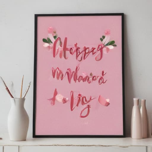 Create a poster saying Mother’s Day gift ideas