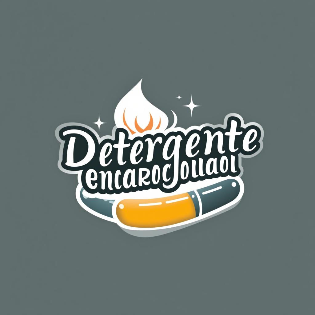  design a logo, , with the text 'detergente encapsulado '.