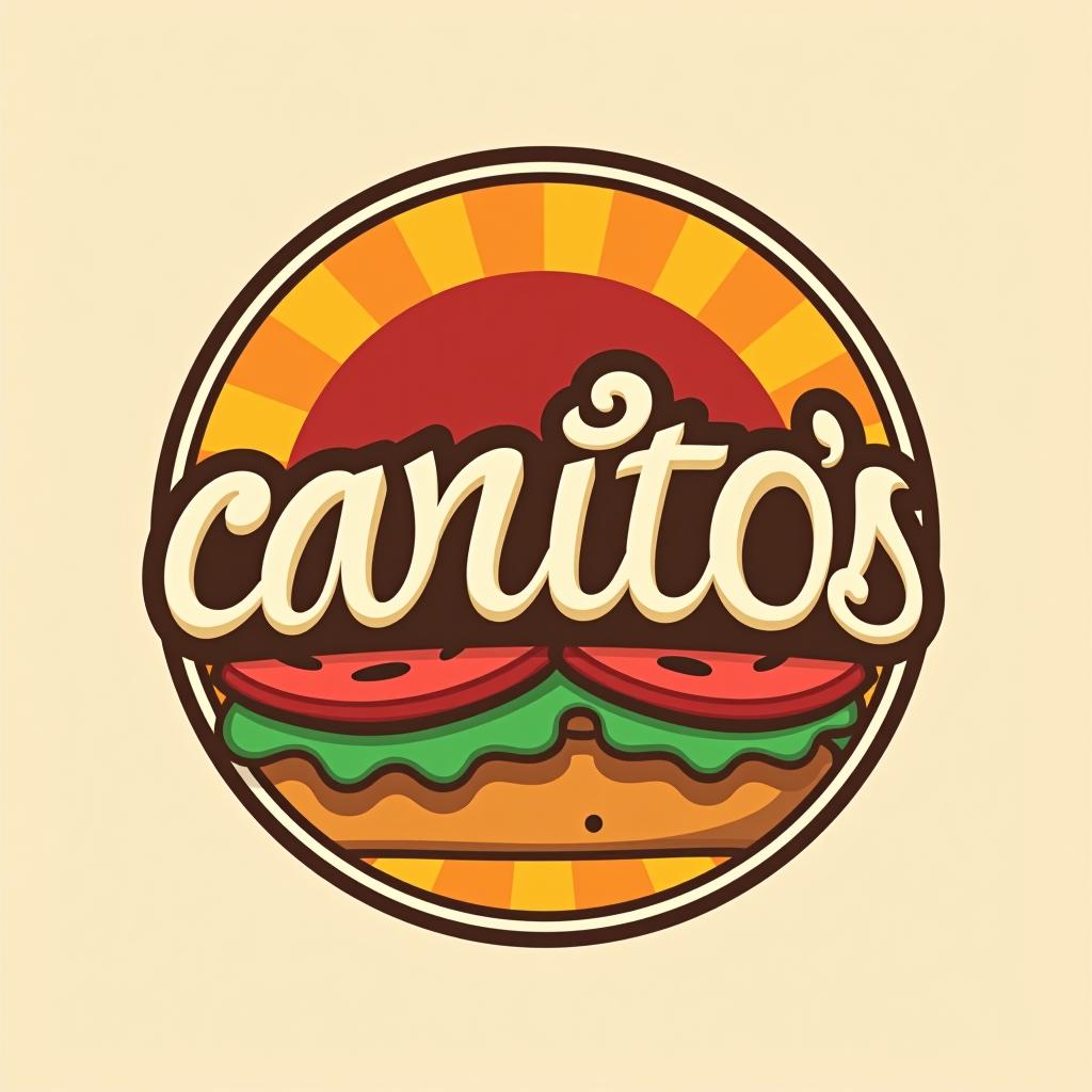  design a logo, , with the text 'carlitos’ burritos'.