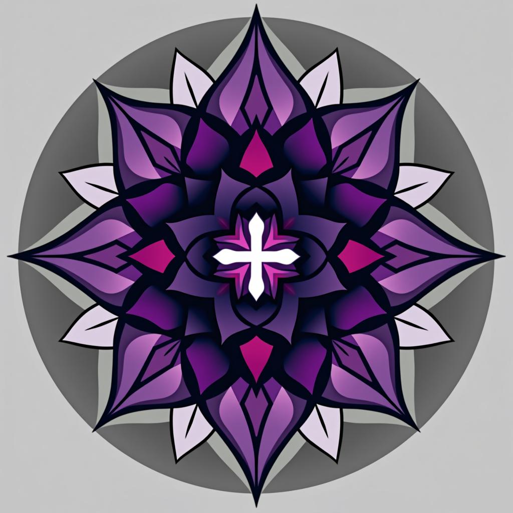  design a logo, in a geometric style. princess black and purple spiritual, with the text 'vitamin dee'.