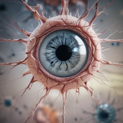 Accumulation of neurons cells with eye