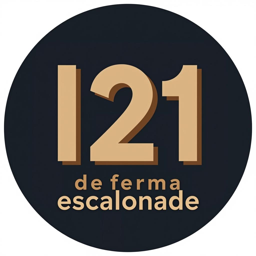  design a logo, , with the text 'l21 de forma escalonada'.