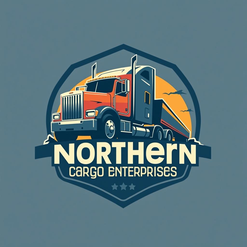  design a logo, trucking company , with the text 'northern cargo enterprises '.