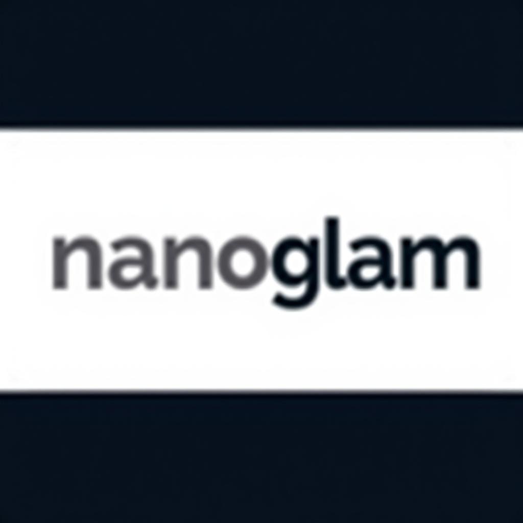  design a logo, , with the text 'nanoglam'.