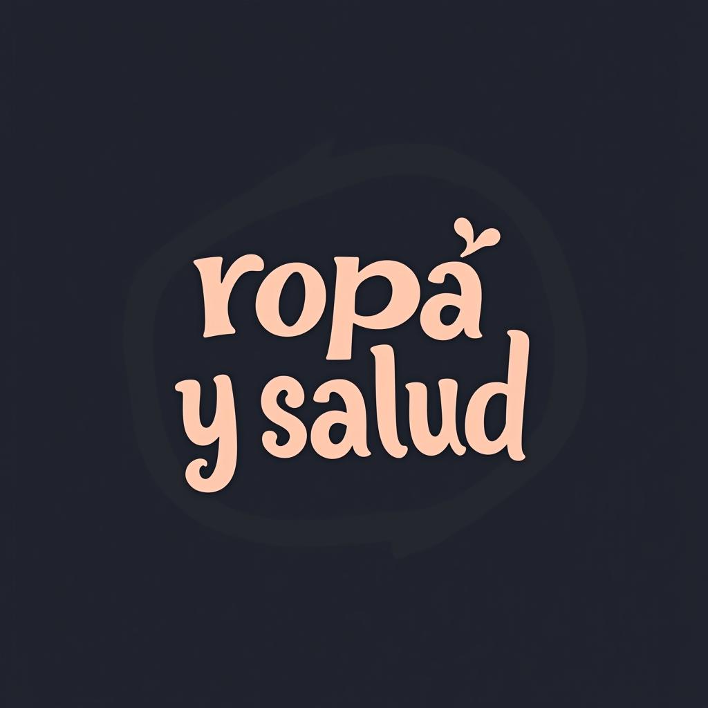  design a logo, , with the text 'ropa y salud'.