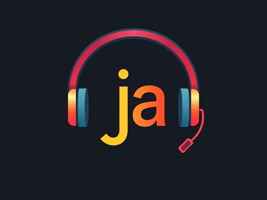  design a logo, in a minimalism style. logo pour affiche disc jockey , with the text 'ja'.