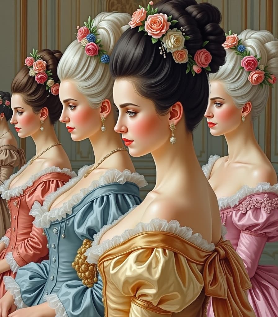  watercolor painting masterpiece. (painting, louis 16 and his court ladies in 18th century period attire, with high powdered hairstyles with bouquets and curls in the hall of the palace of versailles:1.5). (intense close up:1.2). highly detailed strokes, clarity. surrealism, fantasy. watercolor style by sergei andreyaki. on paper torsion. leaks, stains.:1.5). . vibrant, beautiful, painterly, detailed, textural, artistic hyperrealistic, full body, detailed clothing, highly detailed, cinematic lighting, stunningly beautiful, intricate, sharp focus, f/1. 8, 85mm, (centered image composition), (professionally color graded), ((bright soft diffused light)), volumetric fog, trending on instagram, trending on tumblr, HDR 4K, 8K