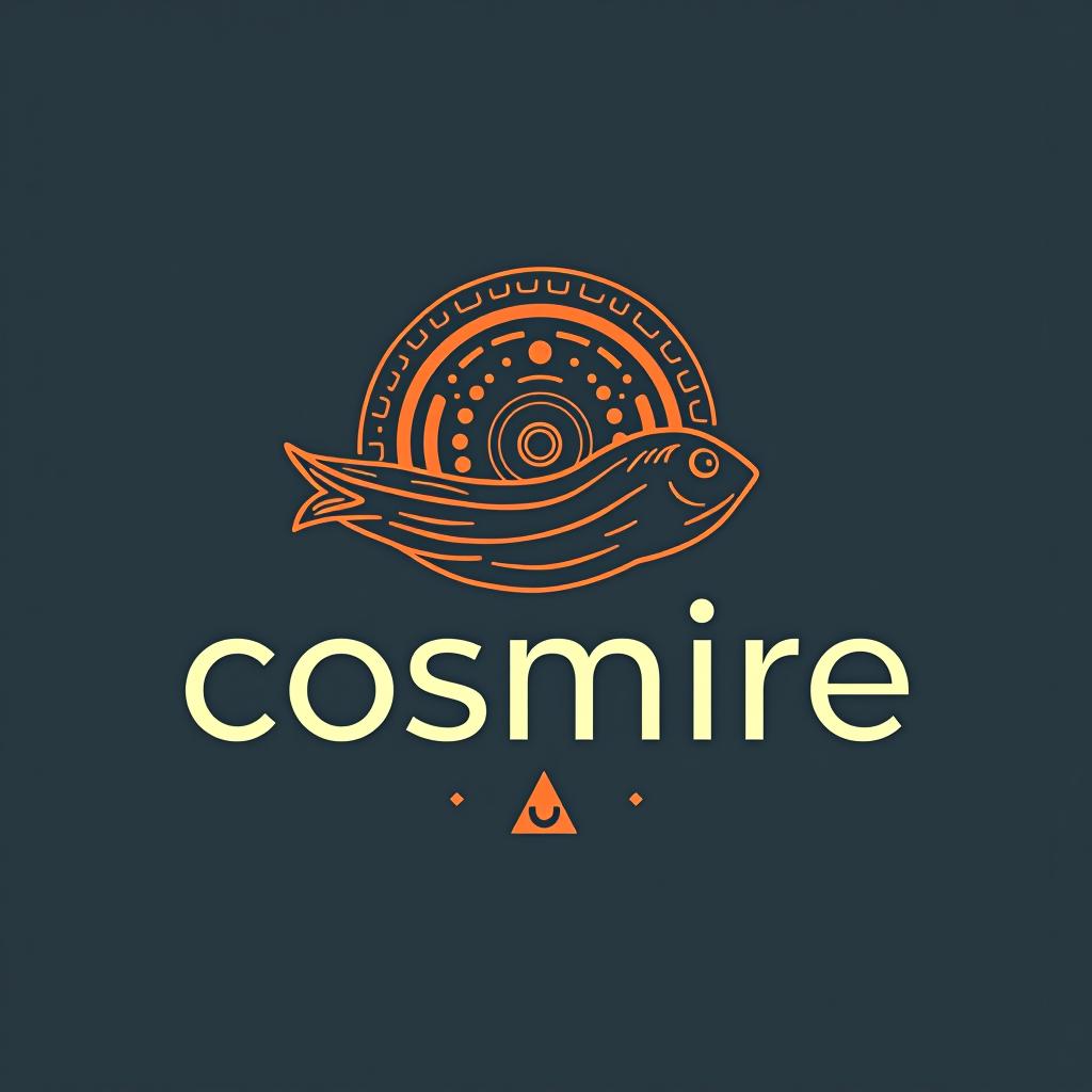  design a logo, , with the text 'cosmine'.