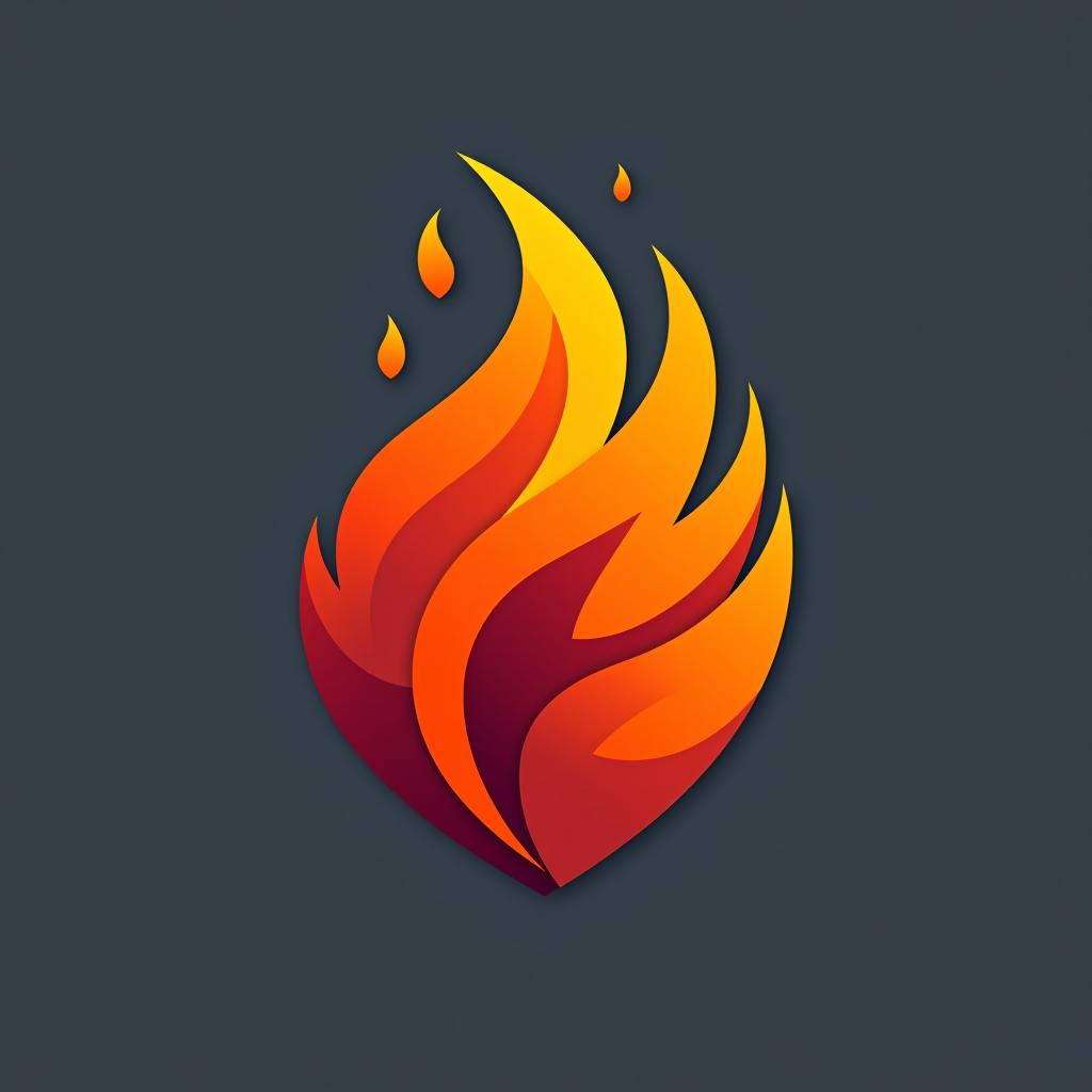  design a logo, fire icon, logo, graphics, 8k, white background, ui, ux, website