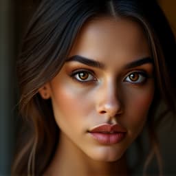  (close up photo of hispanic woman) hyperrealistic, full body, detailed clothing, highly detailed, cinematic lighting, stunningly beautiful, intricate, sharp focus, f/1. 8, 85mm, (centered image composition), (professionally color graded), ((bright soft diffused light)), volumetric fog, trending on instagram, trending on tumblr, HDR 4K, 8K