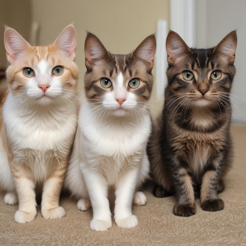 three 13 year girls who are cat hybrids