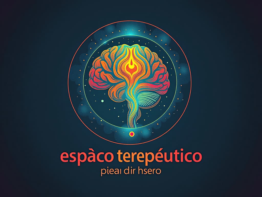  design a logo, in a surrealism style. espaço de psicoterapia e psicopedagogia , with the text 'espaço terapêutico sir '.