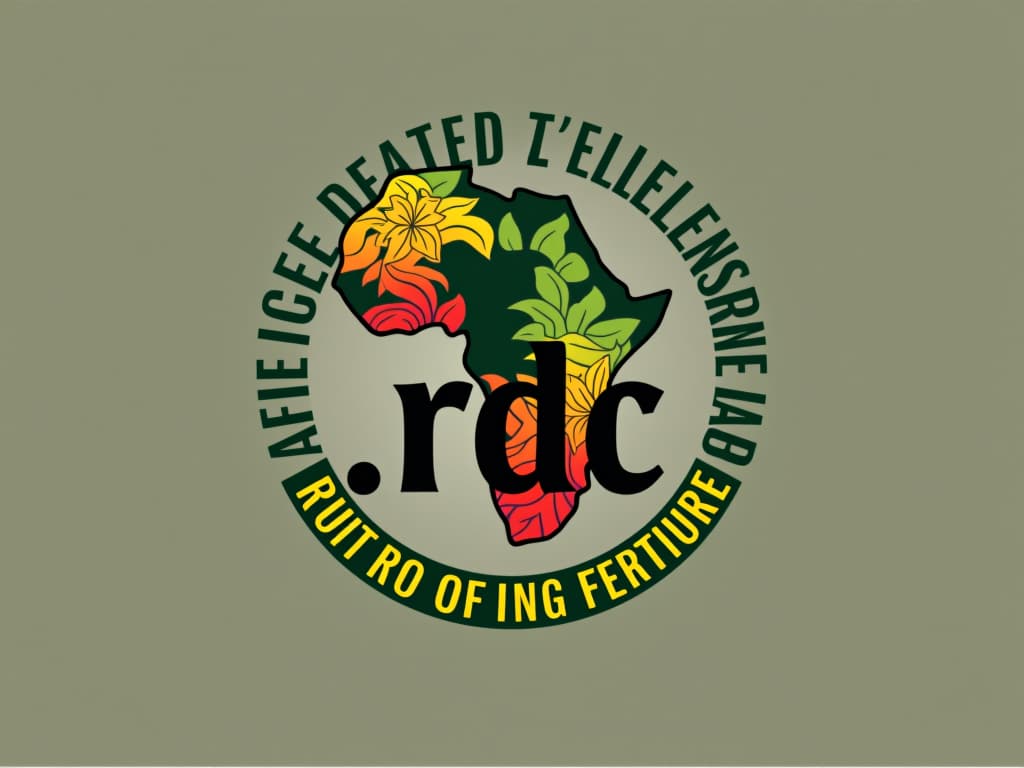  design a logo, in a threedrender style. génie, excellence, créateur , with the text 'ala africa rdc'.