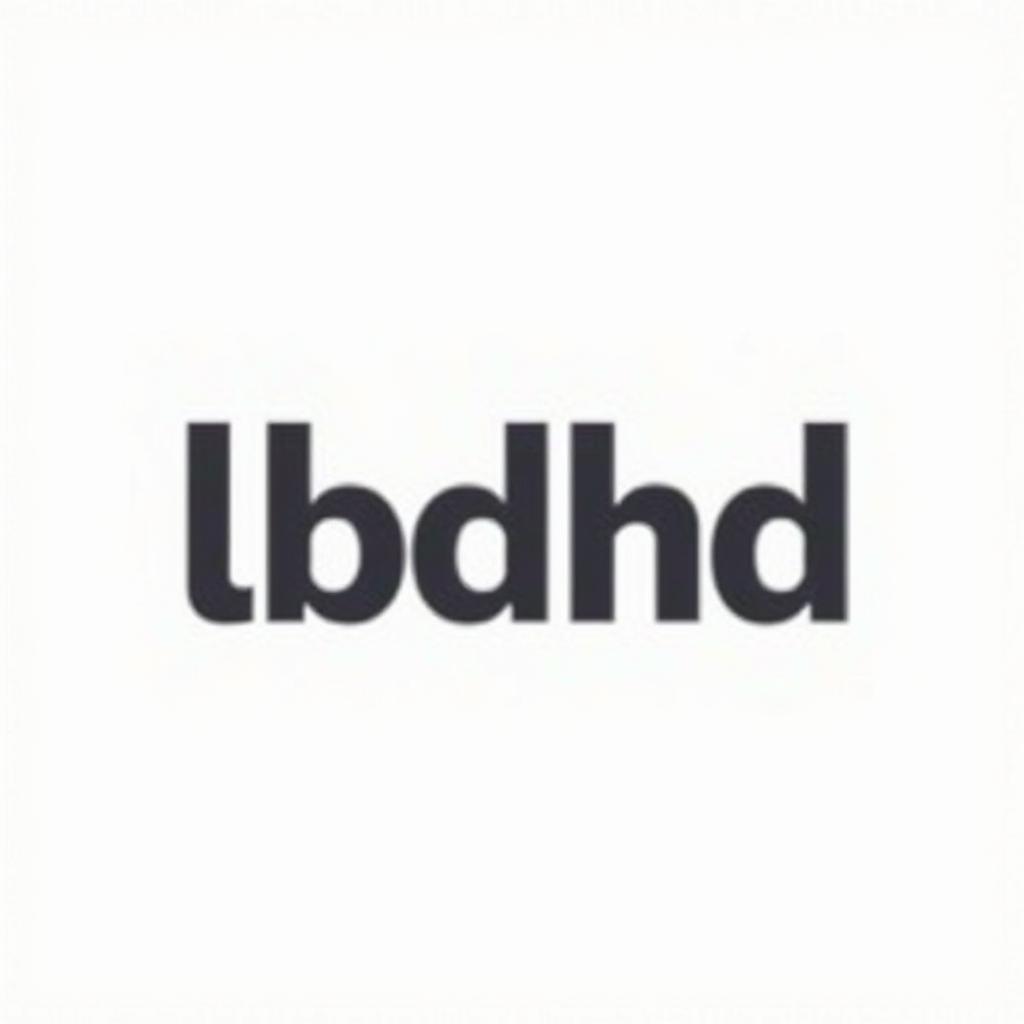  design a logo, , with the text 'lbdhd'.