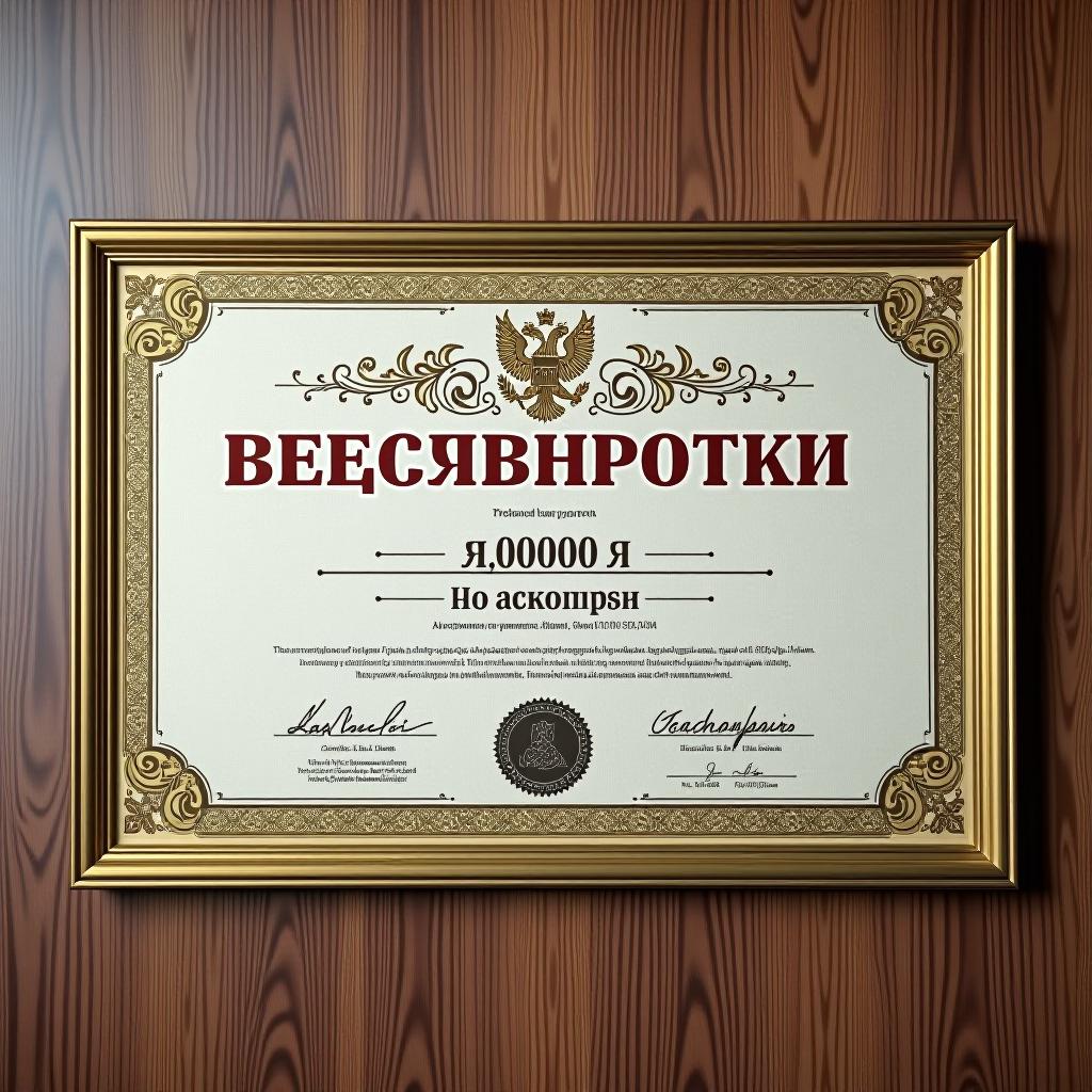  certificate for 1000 rubles.