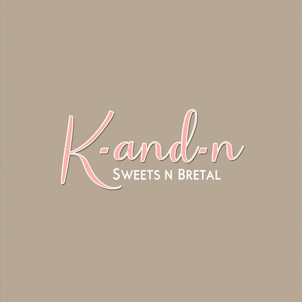  design a logo, k and n concession rentals classic logo , with the text 'k and n sweets n treats rental'.