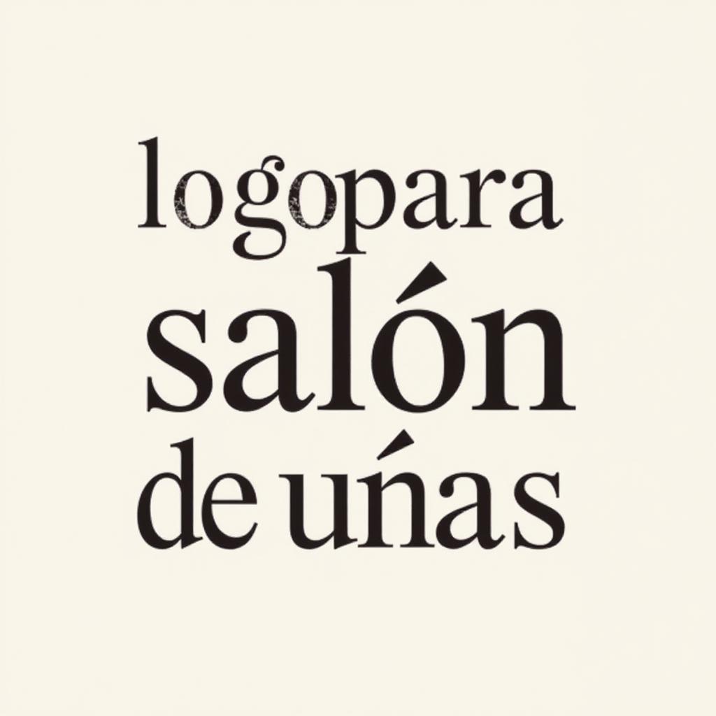  design a logo, , with the text 'logo para salón de uñas'.