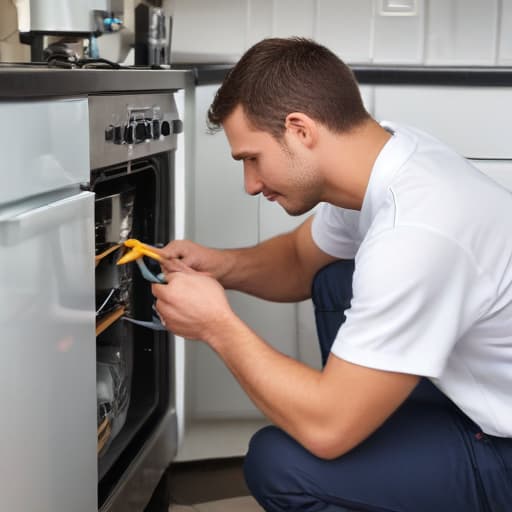 A generic local business related image of a person at work on Appliance Repair Service