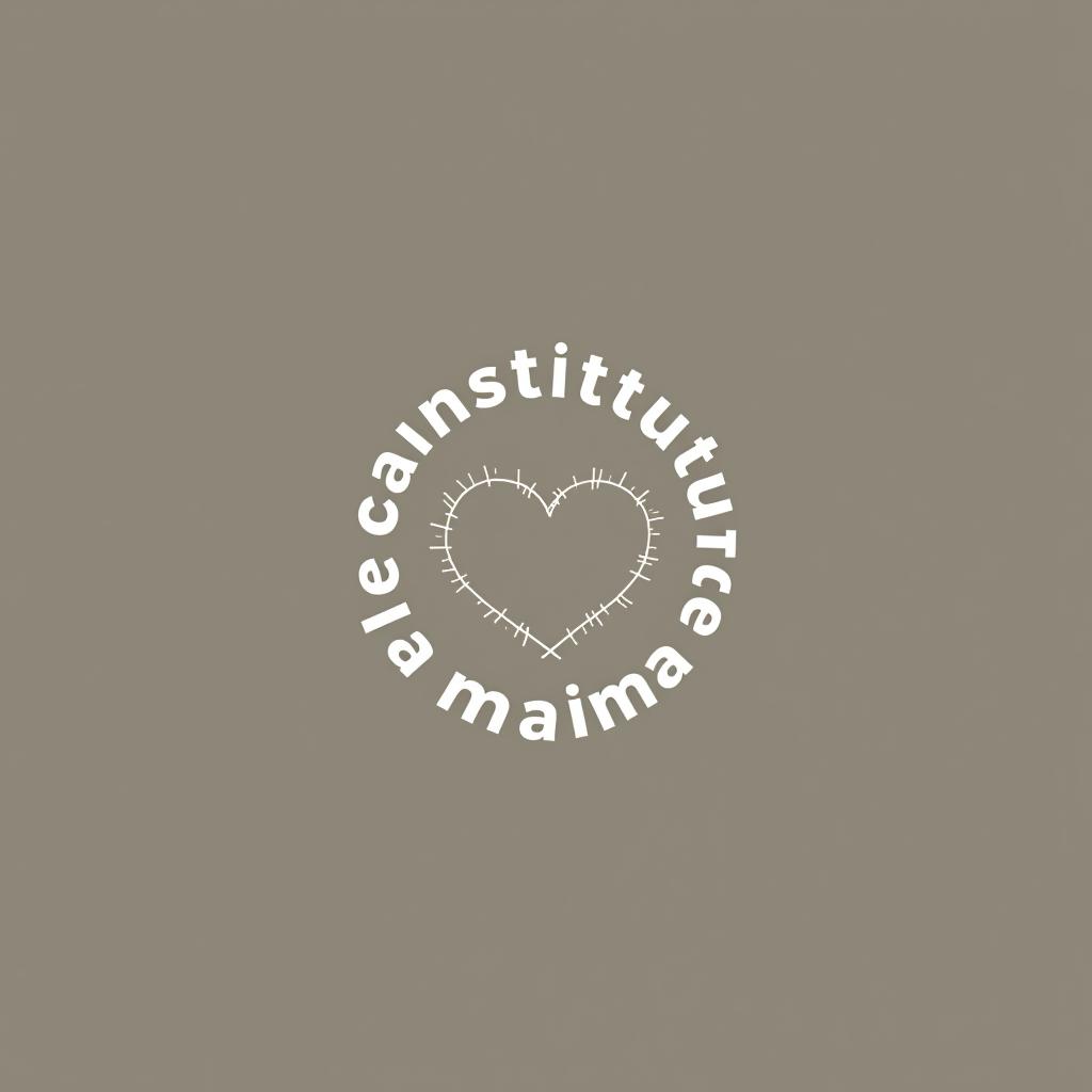  design a logo, institut de manucure simple et épuré , with the text 'coeur sur la main '.