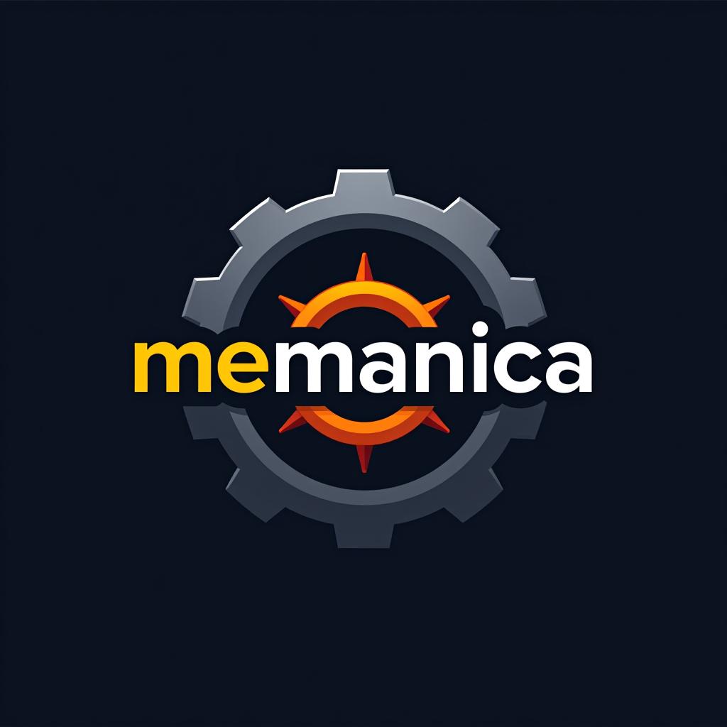  design a logo, , with the text 'mecanica'.