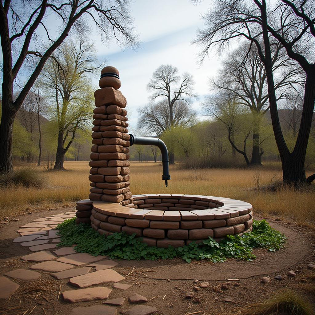  show a photo of the abyssinian well on the site.