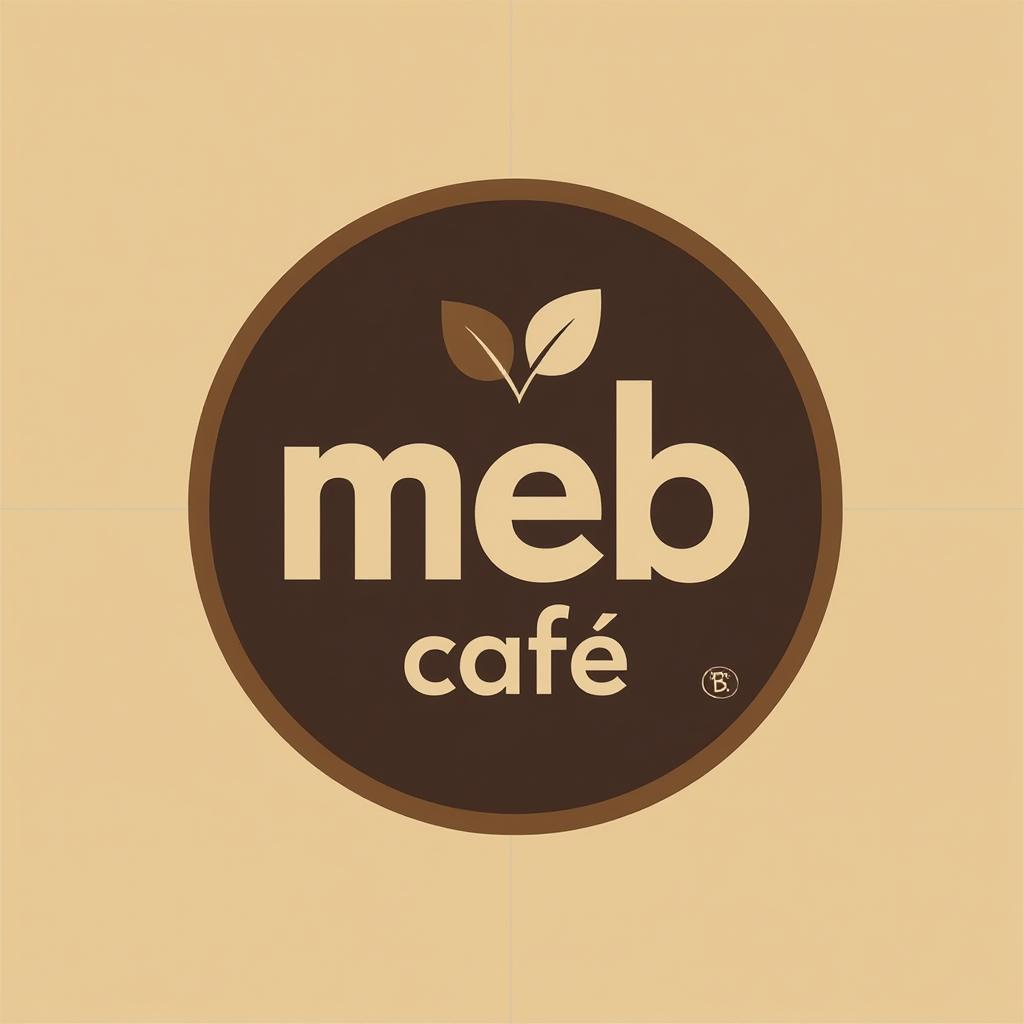  design a logo, cafeteria , with the text 'meb café '.