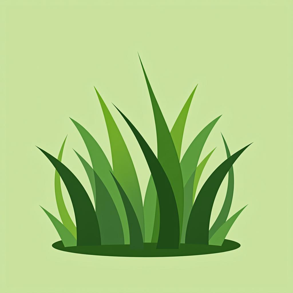  logo "grass" with the caption "grass"