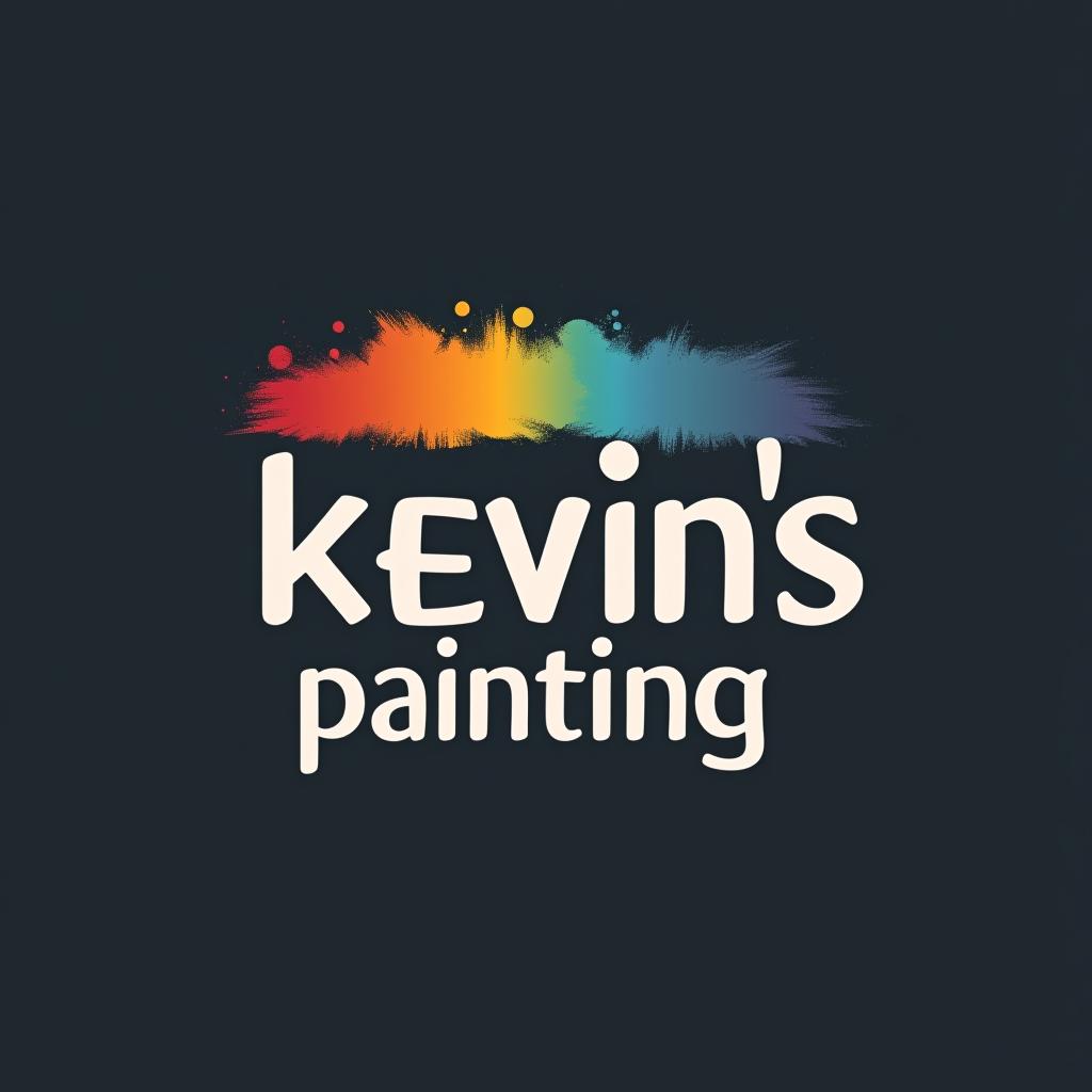  design a logo, in a minimalism style. painting service, with the text 'kevin’s painting '.