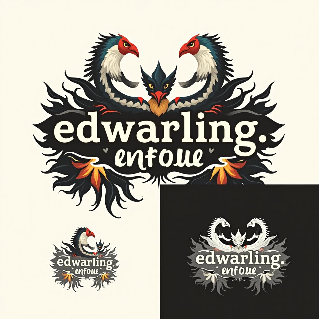  design a logo, logo fotográfico , with the text 'edwarling enfoque '.