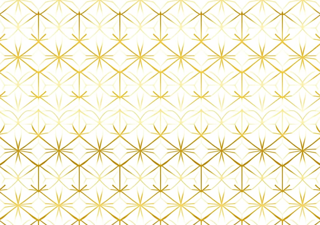  luxury geometric seamless pattern with gold hexagon shape and line, png with transparent background isolated with white highlights,