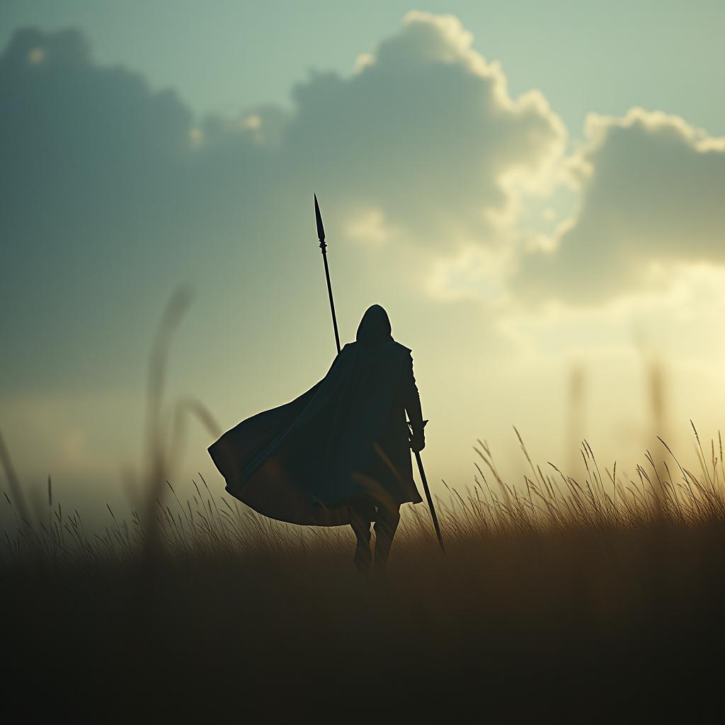  a single war in a field going to victory, a picture from the top hyperrealistic, full body, detailed clothing, highly detailed, cinematic lighting, stunningly beautiful, intricate, sharp focus, f/1. 8, 85mm, (centered image composition), (professionally color graded), ((bright soft diffused light)), volumetric fog, trending on instagram, trending on tumblr, HDR 4K, 8K