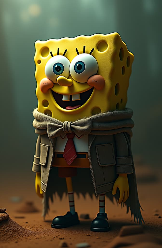  bob esponja besando a mis kalifa hyperrealistic, full body, detailed clothing, highly detailed, cinematic lighting, stunningly beautiful, intricate, sharp focus, f/1. 8, 85mm, (centered image composition), (professionally color graded), ((bright soft diffused light)), volumetric fog, trending on instagram, trending on tumblr, HDR 4K, 8K