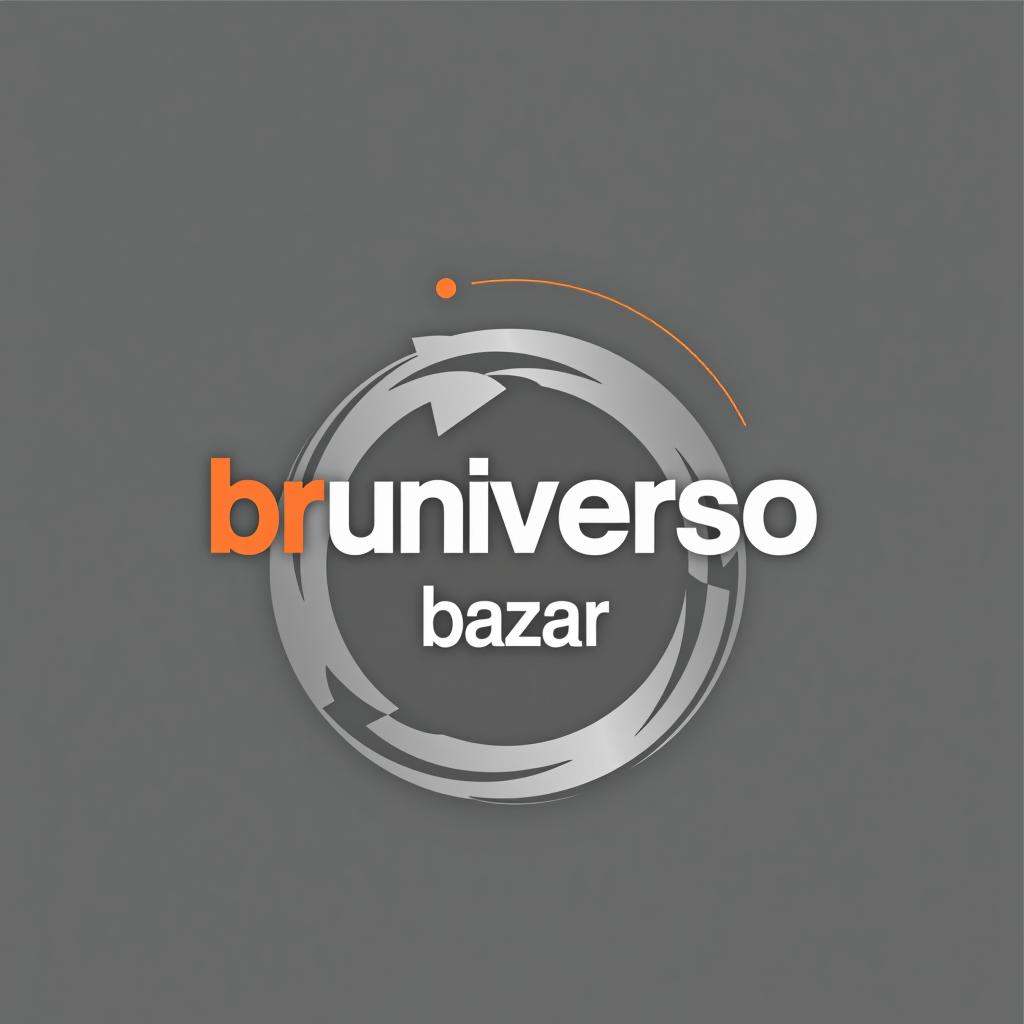  design a logo, bruniverso , with the text 'bruniverso bazar '.