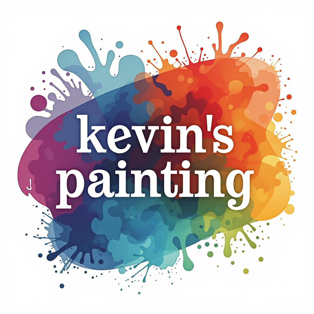  design a logo, in a watercolor style. painting service , with the text 'kevin’s painting '.