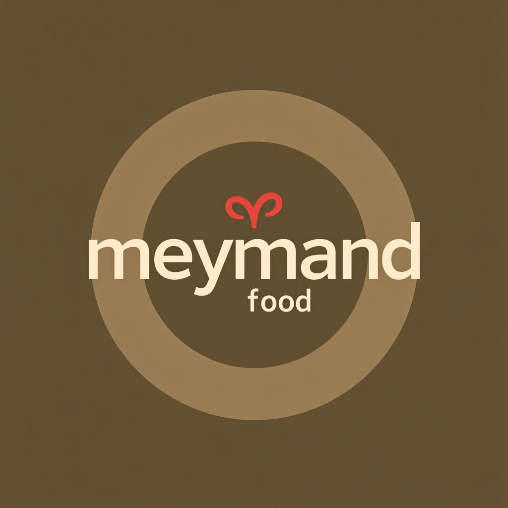  design a logo, , with the text 'meymand food'.