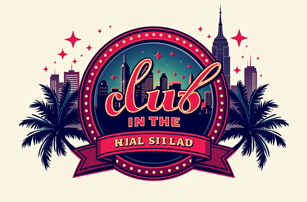  club in the city, (logo:1.15), hq, hightly detailed, 4k