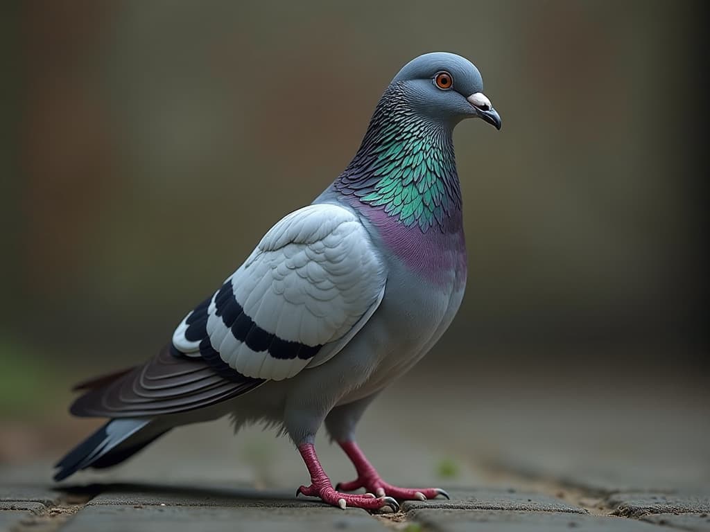  a pigeon hyperrealistic, full body, detailed clothing, highly detailed, cinematic lighting, stunningly beautiful, intricate, sharp focus, f/1. 8, 85mm, (centered image composition), (professionally color graded), ((bright soft diffused light)), volumetric fog, trending on instagram, trending on tumblr, HDR 4K, 8K