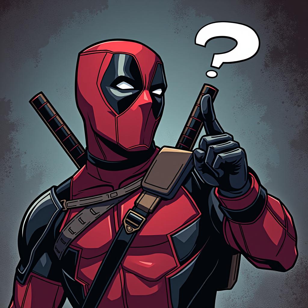  deadpool tries to hit question mark