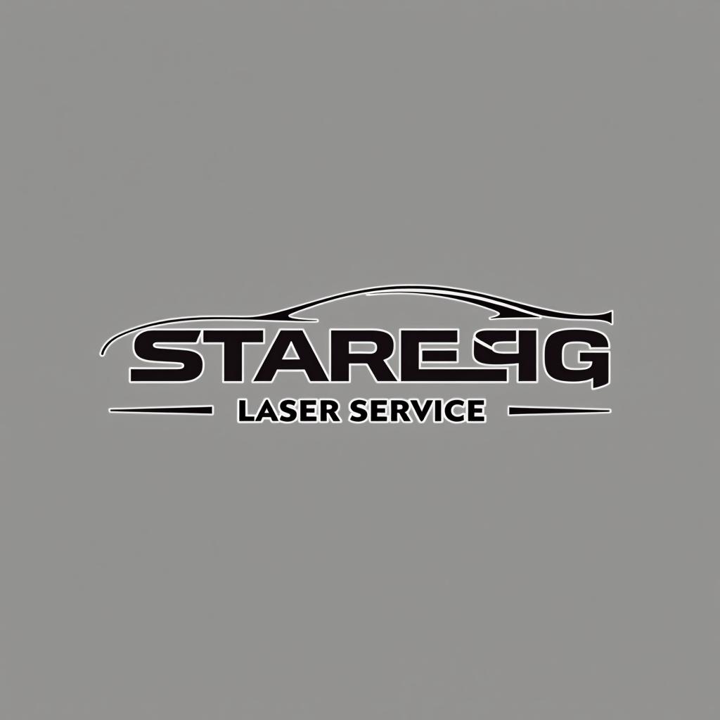  text: sterner & stalsberg laser service as. (keep the whole text) logo: simple car, (logo:1.15), hq, hightly detailed, 4k