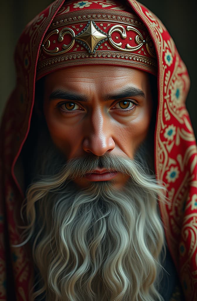  in the city of mahdia, where the waves of the mediterranean sea meet the hopes and aspirations of mankind, caliph al mu'izz li din allah of the fatimid dynasty was born in 932 ad, during a period of turmoil in the islamic world., realistic, portrait, art by donato giancola and greg rutkowski, realistic face, digital art, trending on artstation hyperrealistic, full body, detailed clothing, highly detailed, cinematic lighting, stunningly beautiful, intricate, sharp focus, f/1. 8, 85mm, (centered image composition), (professionally color graded), ((bright soft diffused light)), volumetric fog, trending on instagram, trending on tumblr, HDR 4K, 8K