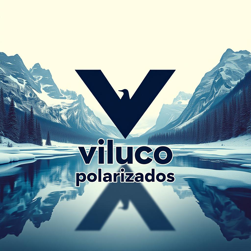  design a logo, elegancia y protección en cada capa, with the text 'polarizados viluco'.