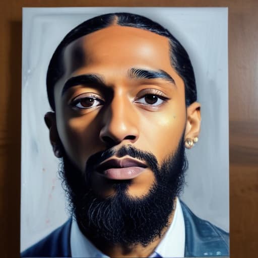 Nipsey Hussle in Oil painting style