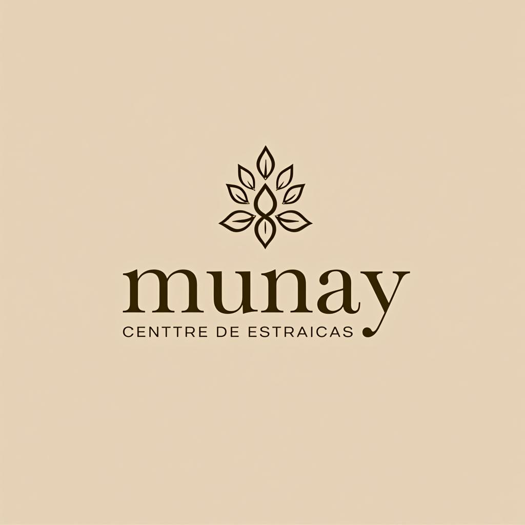  design a logo, centro de estética y spa, with the text 'munay'.